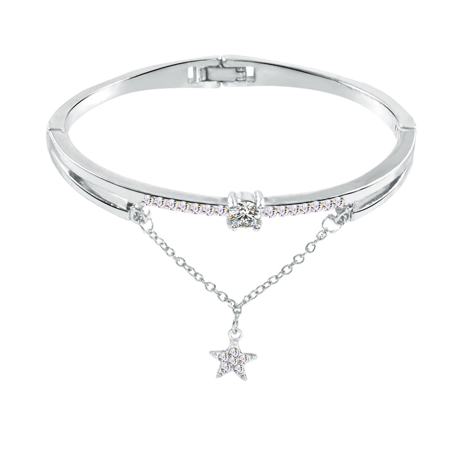 thumbnail image 2 of Cristal Sintético Estrella Moda Pulsera Brazalete Pulseras, 2 of 2
